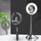 5-inch Selfie Stick Ring Light with Tripod Stand & Cell Phone Holder for Live Stream/Makeup, Mini Led Camera Ring light for Tiktok, YouTube Video/Photography